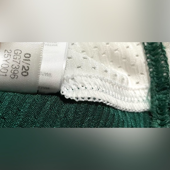 Adidas American Football Jersey Men’s Size large Emerald Green and White NWT - Picture 10 of 11